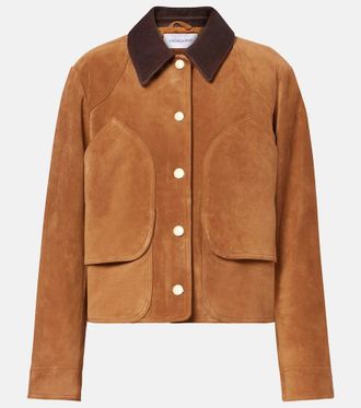 Veronica Beard Walters suede field jacket