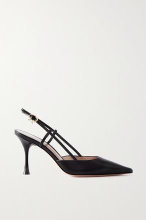 Gianvito Rossi Décolleté Slingback In Pelle 85 - Nero