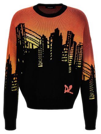 Dsquared2 Mens Intarsia Sweater