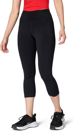 Nike Nike Womens Damen Dri-fit One Hr Crop Tight Leggings, Black/Black, L