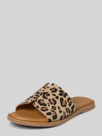 Tamaris Tamaris Lederslides mit strukturierter Sohle in Beige, Gr&ouml;&szlig;e 36