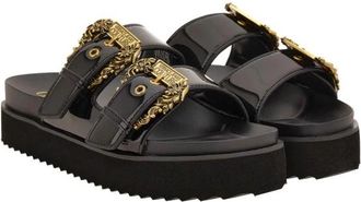 Versace Jeans Couture Strandsandaal - Dames - Sandalen - Zwart - 38 EU - Schoenen