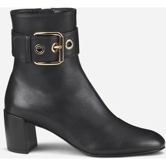 AGL Lynn Chic Heeled Bootie in Black Nappa at Nordstrom, Size 39.5
