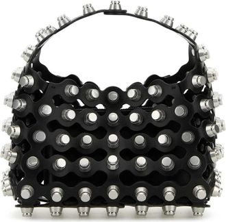 Alexander Wang Rex Versierde Leren Handtas - Dames - Handtassen - Zwart - ONE Size - Leer - Tassen