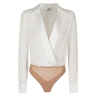 Elisabetta Franchi Donna, Top, Bianco, M, new