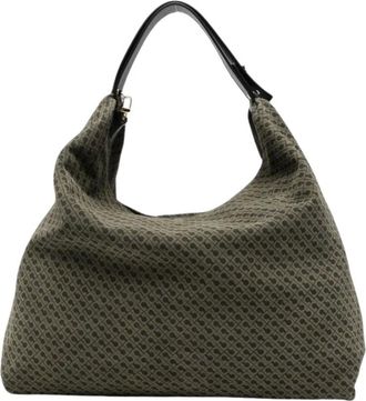 Gherardini Tassen, Dames, Groen, ONE Size, Leer, Medium Shoulder Bag