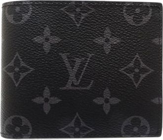 Louis Vuitton Monogram Eclipse Noir Monogram Eclipse Wallet (Bi-Fold) (Pre-Owned)