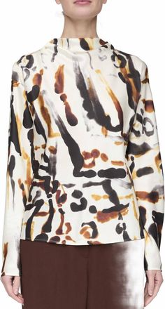 A.L.C. Georgia Top In Black/camel