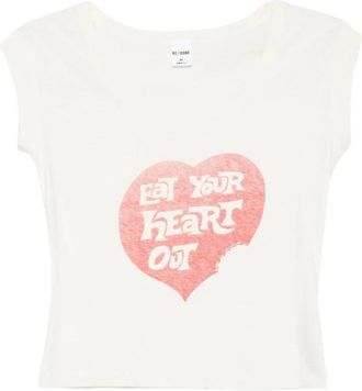 Re/Done Viwhi T-Shirt - Dames - T-shirts - Wit - S - Katoen - Tops