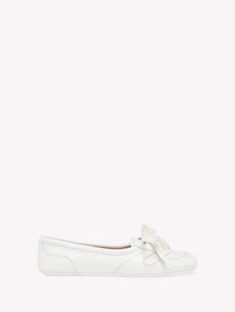 Gianvito Rossi Vault Ballerina in White Nappa Leather at Nordstrom, Size 41.5