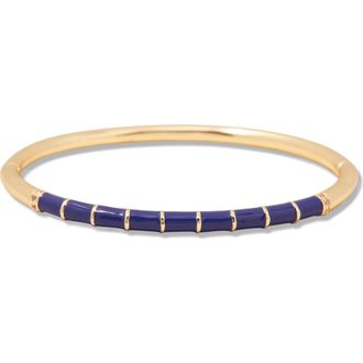 Brook & York Newport Enamel Bangle Bracelet in Gold/Navy at Nordstrom Rack