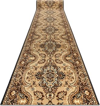RugsX Rugsx - Alfombra De Pasillo Bcf Wiosna Beige 120 Cm Beige 120x1250 Cm