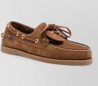 Sebago portland artisan suede boat shoes rubber sole