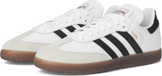 adidas Samba Indoor Soccer Shoes Mens Soccer Shoes White/Black/Vivid Red : 7 D - Medium, Leather