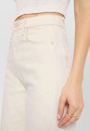 Mother denim high-rise wide-leg jeans