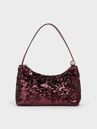 Charles & Keith Jesmyn Sequinned Two-Way Bag