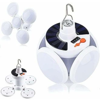 OEM Linterna Led Solar Recargable Para Camping, 5 Modos, Resistente Al Agua Con Funci&oacute;n Sos, Mini Linterna Plegable Para Exteriores, Luz Port&aacute;til Para Tie
