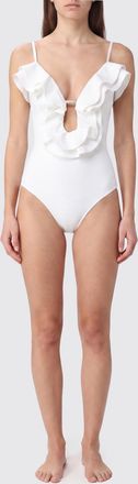 Zimmermann Off-The-Shoulder One-Piece Swimsuit with Ruffles