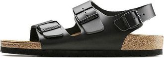 Birkenstock Milano Series Cowhide Sandals Black Version Unisex 34191