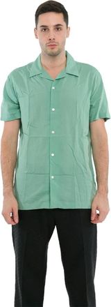 Selected Overhemden, Heren, Groen, S, Col Cubain Chemise