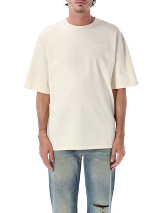 Amiri Grad MA Check Patch Bandana Print Embroidered Oversized T-Shirt