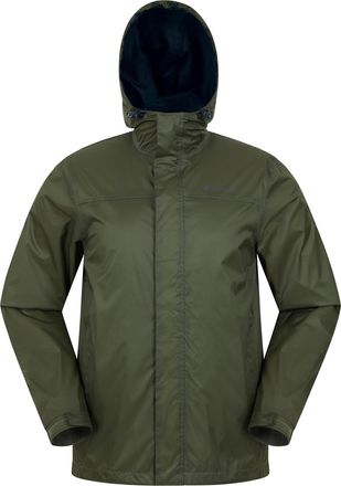 Mountain Warehouse Torrent Waterdichte Jas voor heren (Kaki Groen)