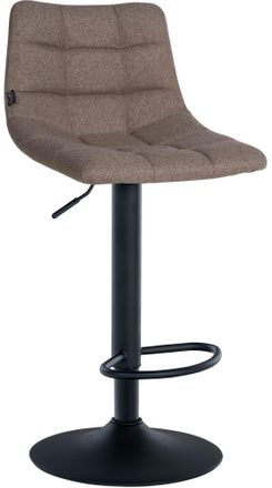 Clp Taburete De Bar Jerry En Tela Gris Topo Negro
