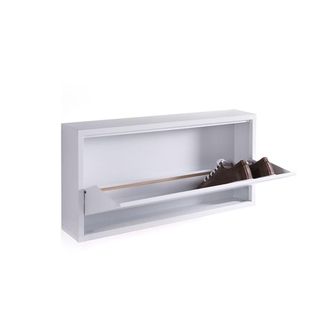 tomasucci Terry Wall Shoe Rack, White