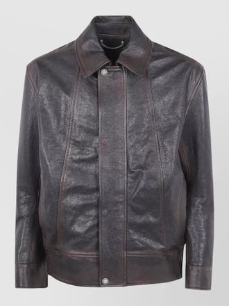 Golden Goose leather bomber jacket