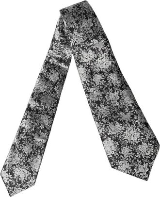 Dolce & Gabbana Zijden stropdas - Heren - Stropdassen - Grijs - ONE Size - Accessoires