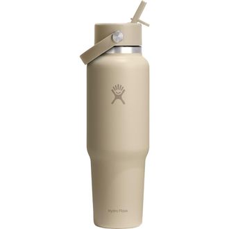 Hydro Flask 40-Ounce Wide Mouth with Flex Straw Cap in Oat at Nordstrom
