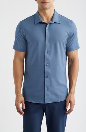 Travis Mathew The Heather Polo in Bering Sea at Nordstrom, Size Xx-Large