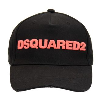 Dsquared2 Baseball Cap - unisex - Petten - Zwart - ONE Size - Katoen - Accessoires