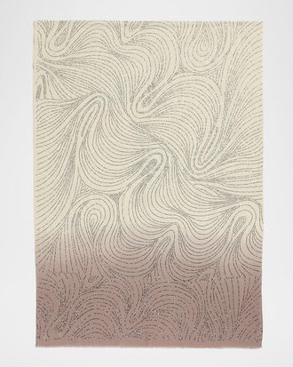 Janavi India Swirls Sequined Cashmere Scarf