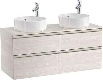 Roca Mueble The Gap P/lav.dbl.1200x460 Fresno N&oacute;rdico P/lavabos Sbenc.dos Cjn