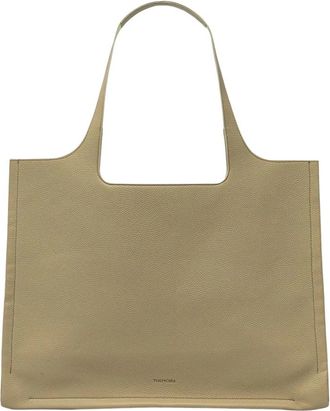 Themoir&egrave; Grote Shopper Tas - Dames - Shoppers - Beige - ONE Size - Leer - Tassen