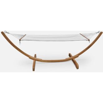 Sweeek Amaca in legno con telo in cotone