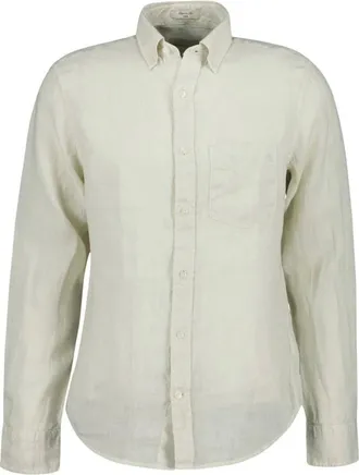 GANT Heren, Overhemden, Beige, Maat: 3XL Linnen