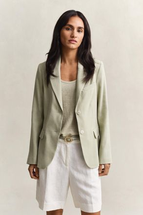 GANT Women Linen Stretch Blazer (34) COUNTRY BEIGE