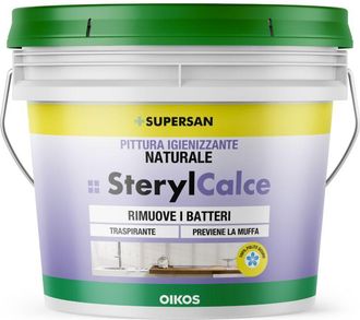Oikos Pittura igienizzante Oikos Sterylcalce Tonalit&agrave; dal bianco lt. 14