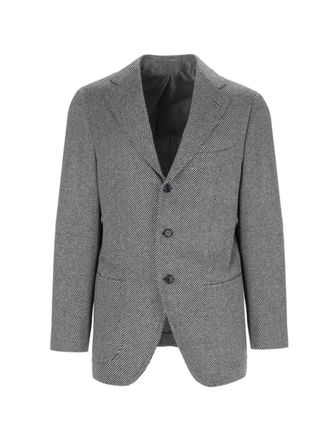 Cesare Attolini Single-Breasted Blazer In Gray Cashmere