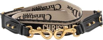 Dior Embroidered Logo Narrow Shoulder Strap (Authentic Pre-Loved)