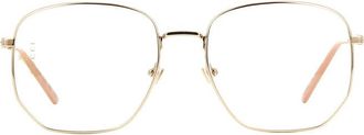 Gucci GG0396S001 Round Full Rim Sunglasses - Gold