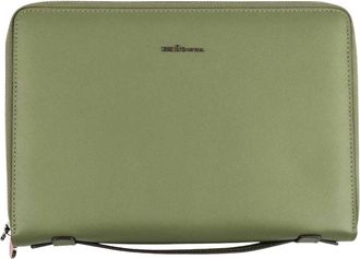 Kiton Documenthouder - Heren - Portefeuilles - Groen - ONE Size - Leer - Accessoires