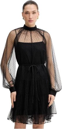 Twinset Dames, Jurken, Zwart, Maat: M Poliester