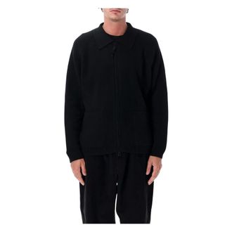 Universal Works Zip Cardigan - Heren - Truien - Zwart - Maat: S Zijde