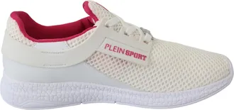Plein Sport White Polyester Runner Becky Sneakers Womens Shoes