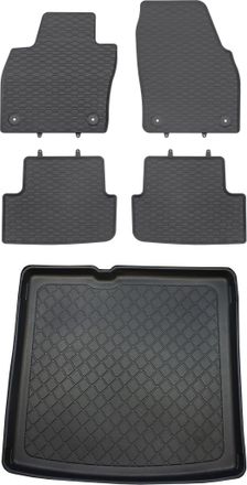 OEM Skoda Fabia Iii Nj Kombi De Enero De 2015 A 2021. Juego De Alfombrillas De Goma Para Coche Y Alfombrilla Para Maletero
