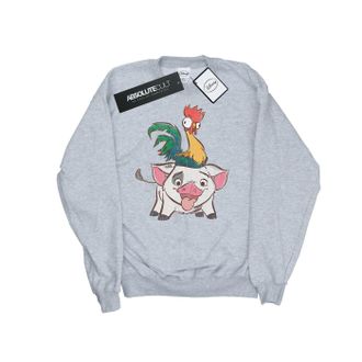 Disney Heren Moana Hei Hei en Pua Sweatshirt (Sportgrijs)