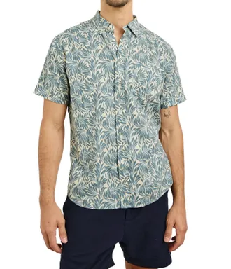 Rails Carson Shirt In Ecru Banana Leaf